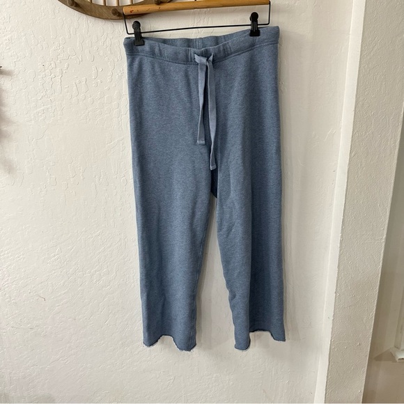 Frank & Eileen Catherine Blue Wide Leg Sweatpant Indigo Melange Small - Picture 2 of 10